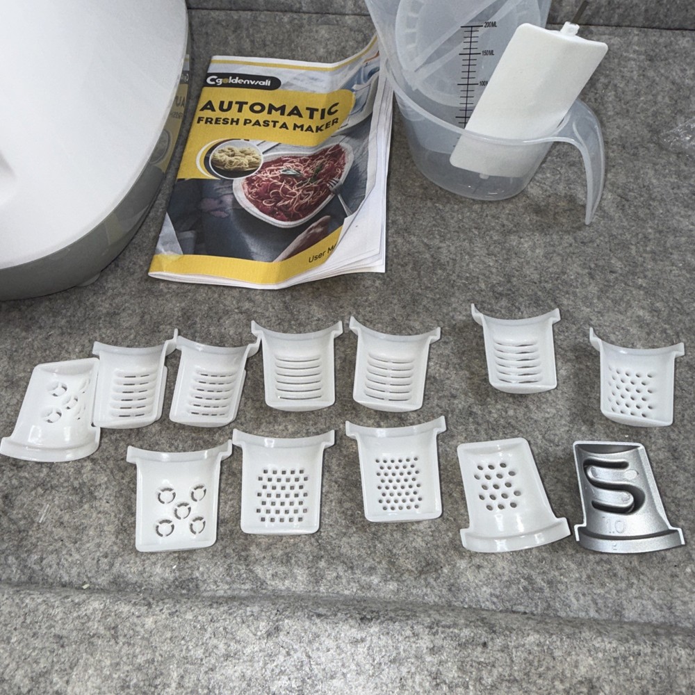 Automatic Pasta Maker Machine Electric, Digital Control with 12 Shape Discs