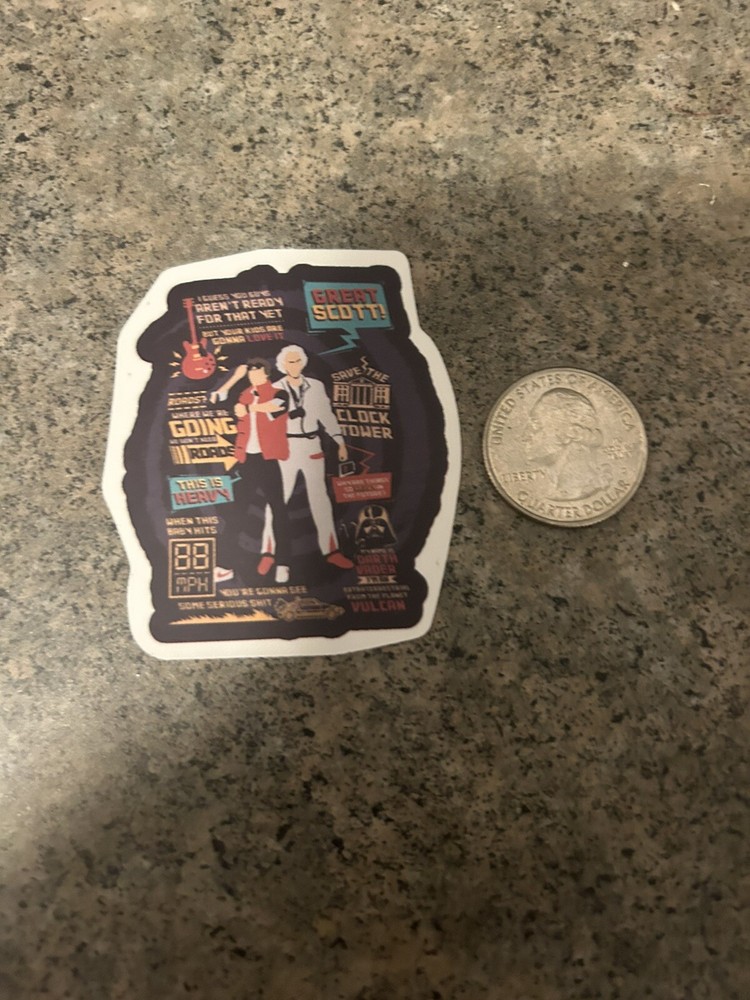 Back To The Future Vinyl Stickers