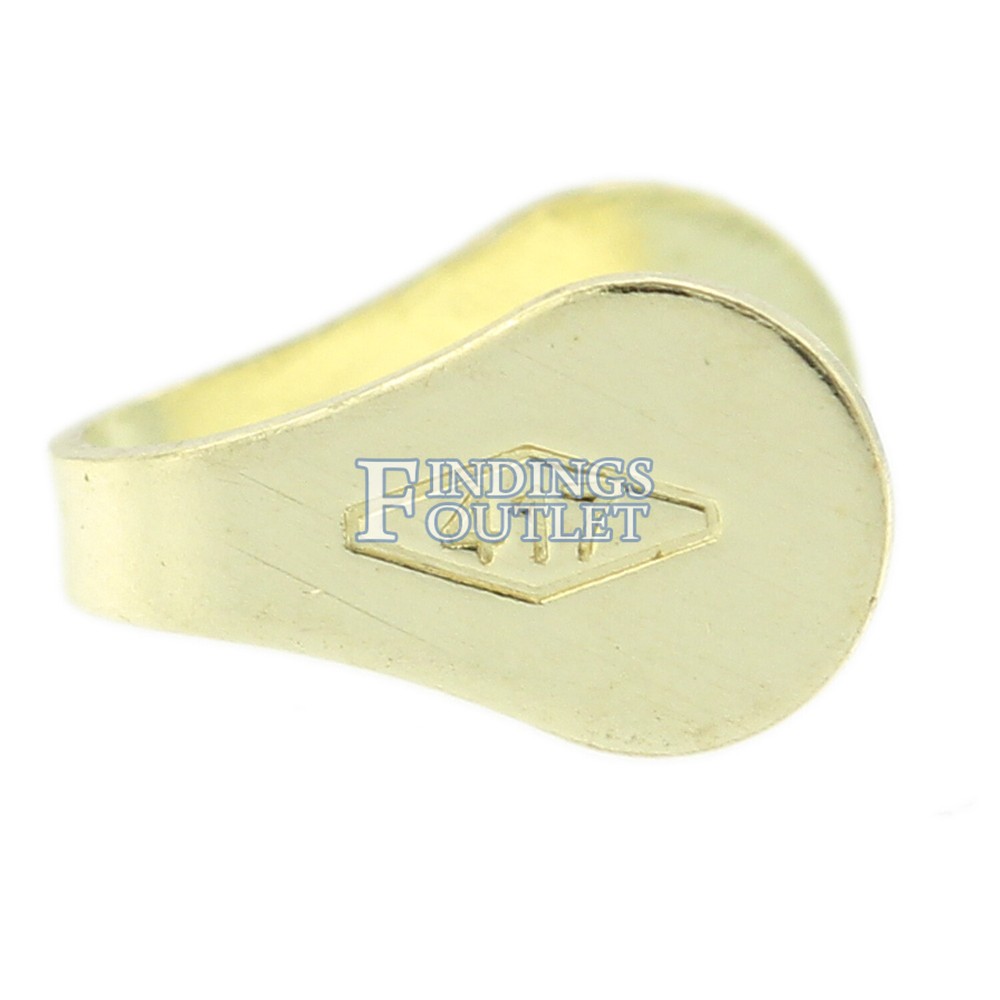 10K Yellow Gold Solid Flat End Cap Chain Bracelet Finding 4mm Necklace Endcap