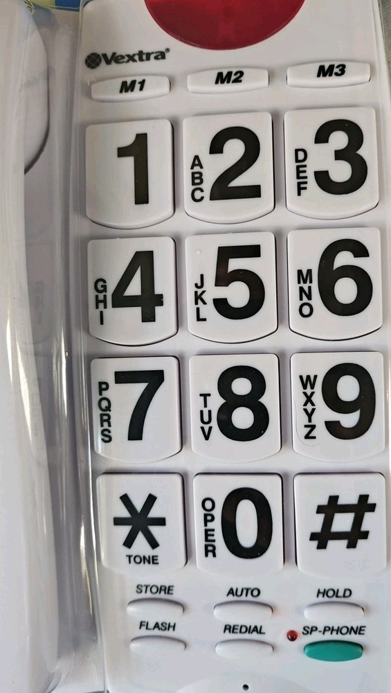Vextra Desktop Speaker Phone Large Keypad New