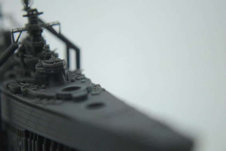 3D Printed 1/2000 Model Kit U.S. Navy X-class Rhode Island Battleship Unpainted