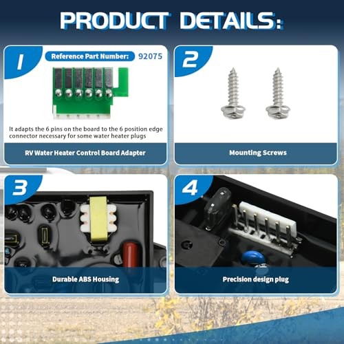 RV Water Heater PC Control Circuit Board Compatible with Atwood 91367, 93253,