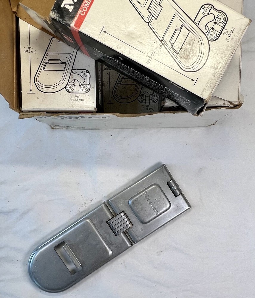 MASTER LOCK Hinge Hasp 721 8” High Security *LOT OF 6*