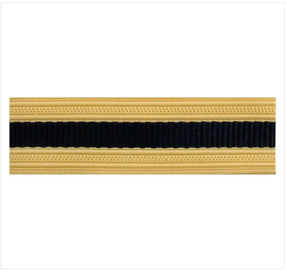 GENUINE U.S. ARMY SLEEVE BRAID: CHAPLAIN - BLACK