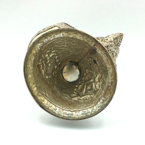 Antique Anglo Indian Silver Nautilus SIGNED Shell Cup