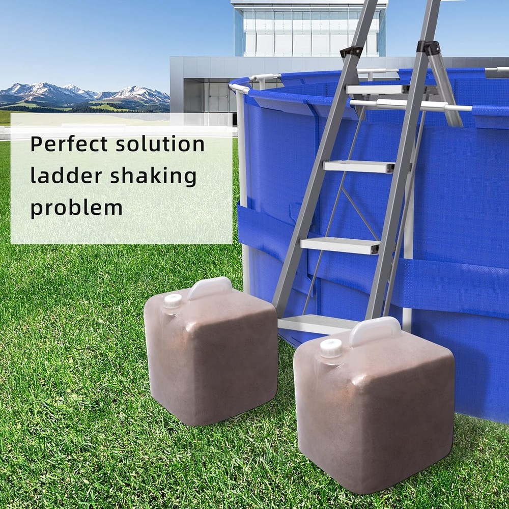 2 Pack Pool Ladder Weights Plastic Swimming Pool Step Sand Bag Stair Weights