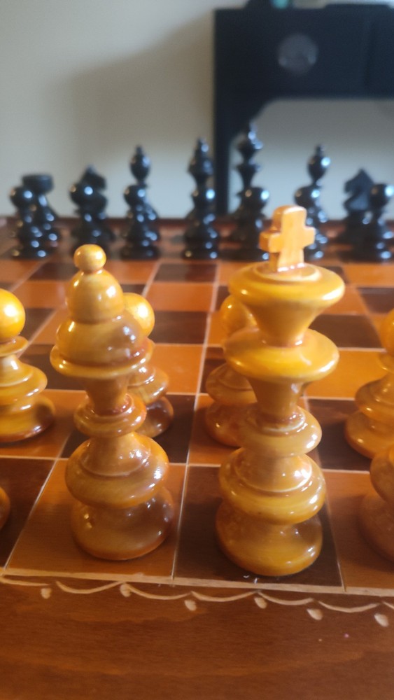 Wooden Folding Chess Game Set