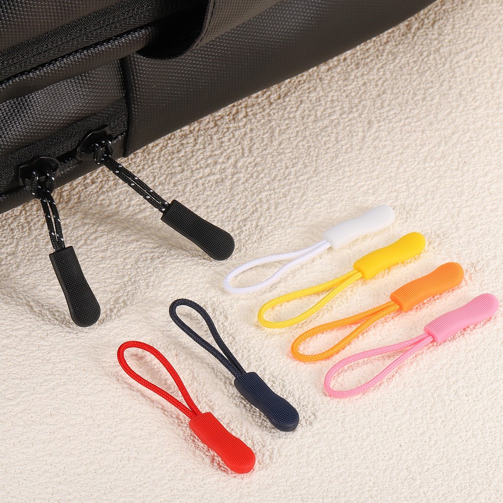 50Pcs Zipper Pulls Replacement Cord Extender, 63.3mm Pink