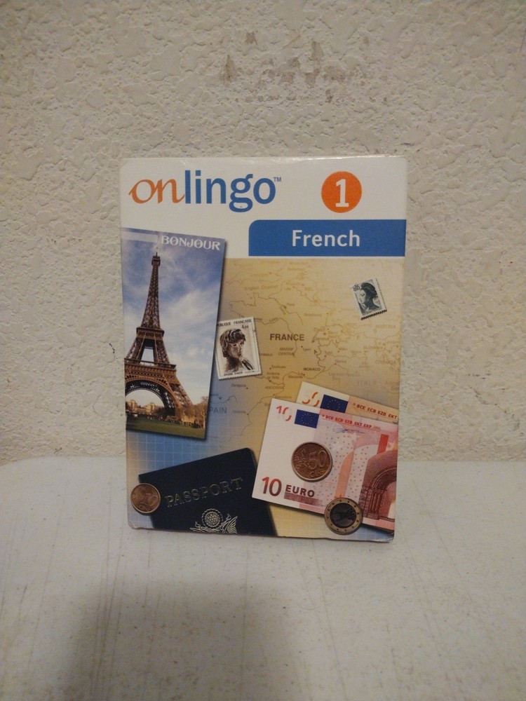 Onlingo Learn FRENCH Language Level 1 CD 3 Disc Set.