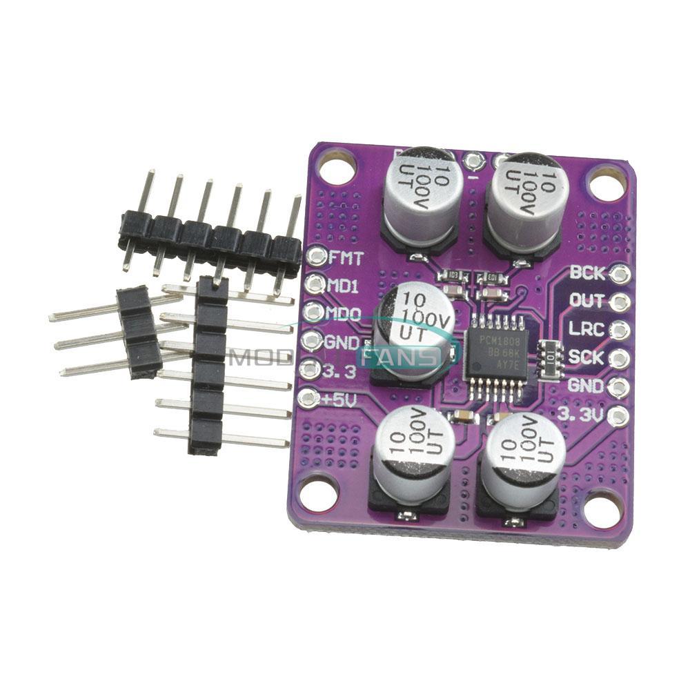 24Bit Amplifier PCM1808 Audio Stereo ADC Single-End Analog Player Decoder Board