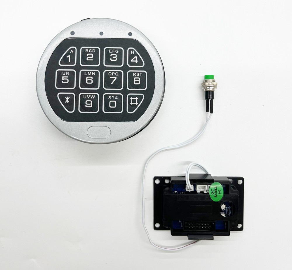Gun Safe Lock Replacement Chrome Keypad Electronic Safe Lock With Swing Bolt