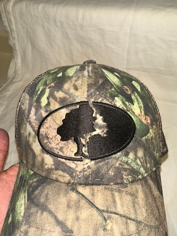 Mossy Oak Camo Hat Outdoor Cap Adjustable OSFM Tree Logo