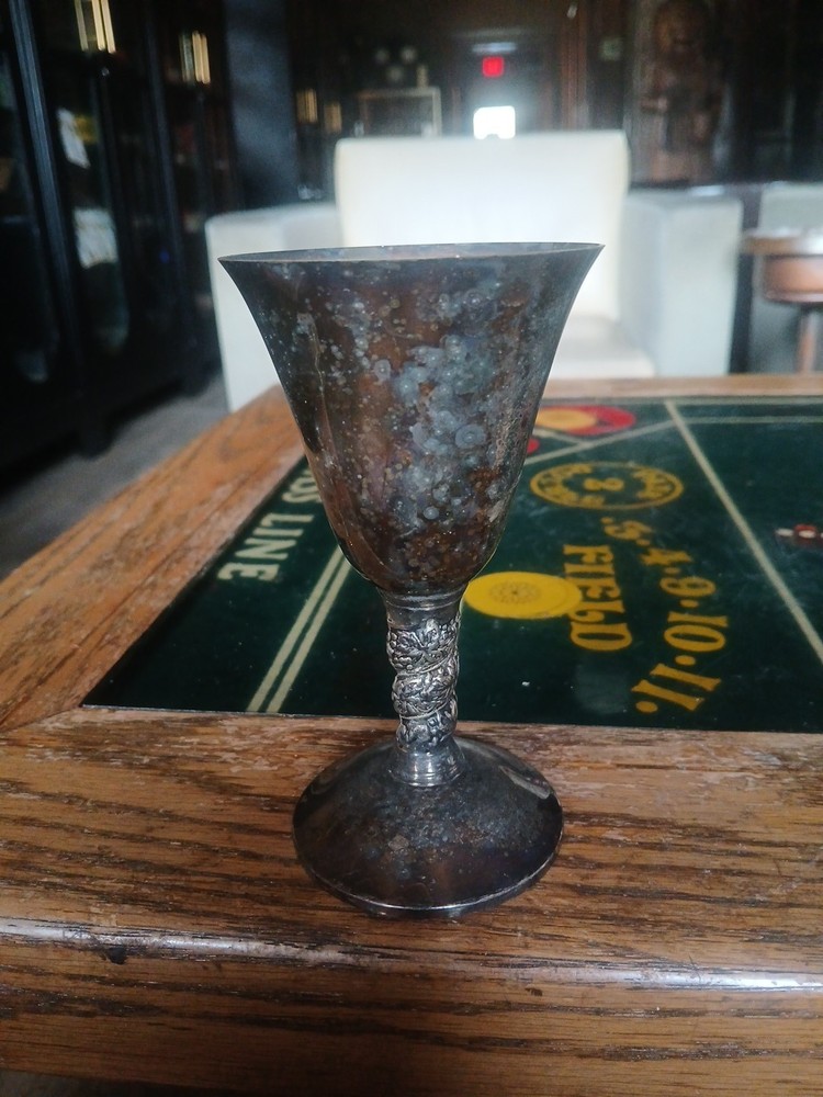 5" Vintage Plator Silverplate Goblet Spain