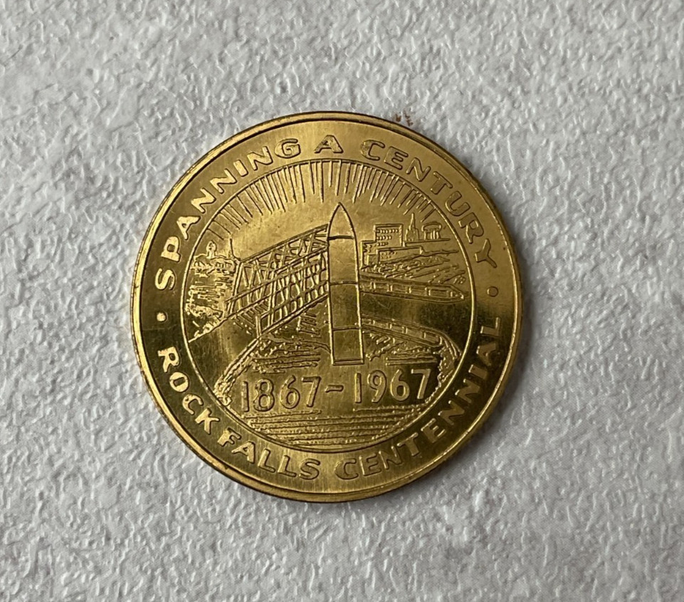 1967 Rock Falls Centennial Token JSS