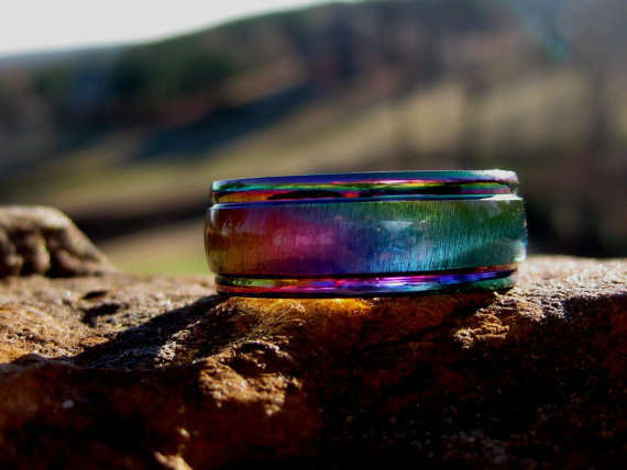 VIOLET FLAME ENERGY FREQUENCY RING Moonstar7spirits Exclusive