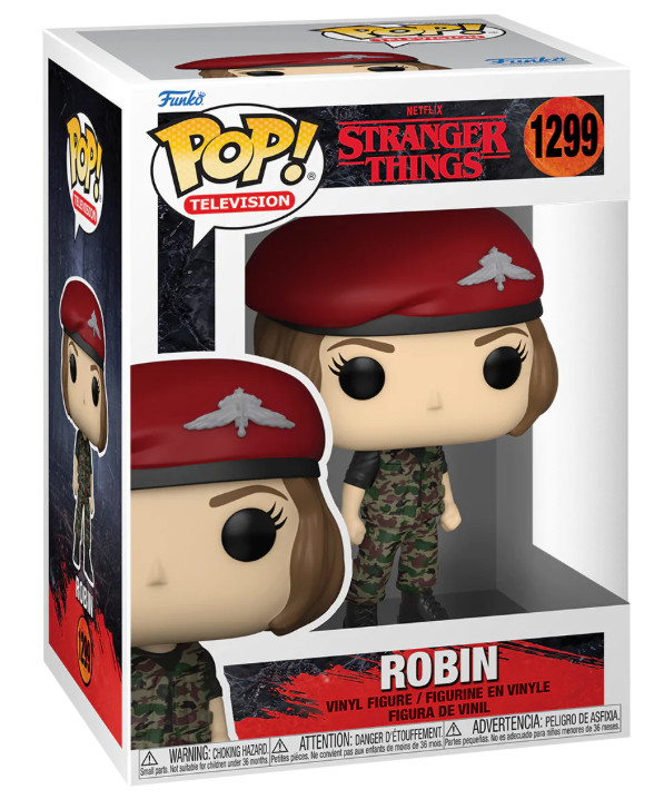 FUNKO Pop • Stranger Things S4: ROBIN BUCKLEY • #1299 • w/Protector • Ships Free