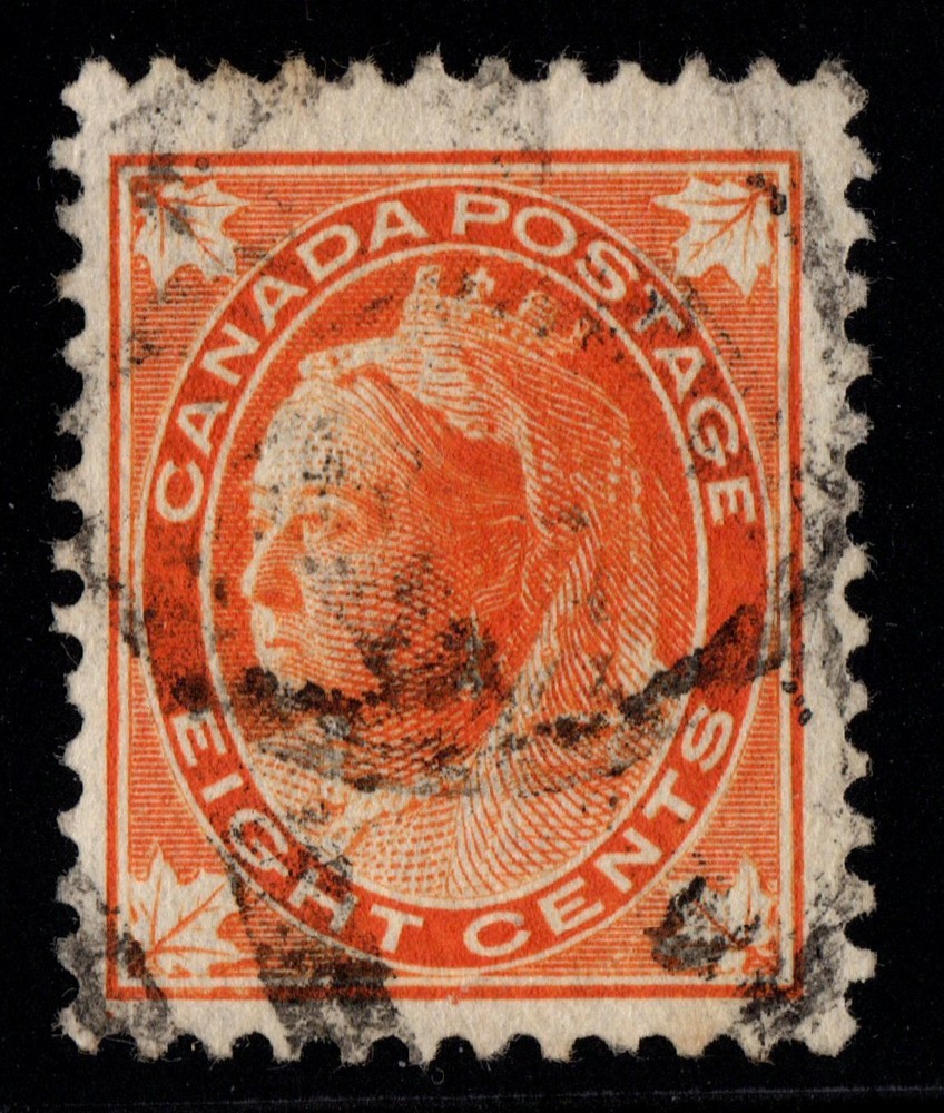 #72 Leaf 8c Canada used well centered