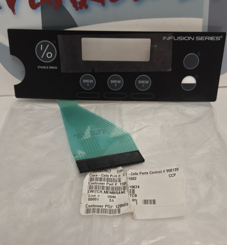 1 New Bunn 36367.0054 Membrane Switch, ICB