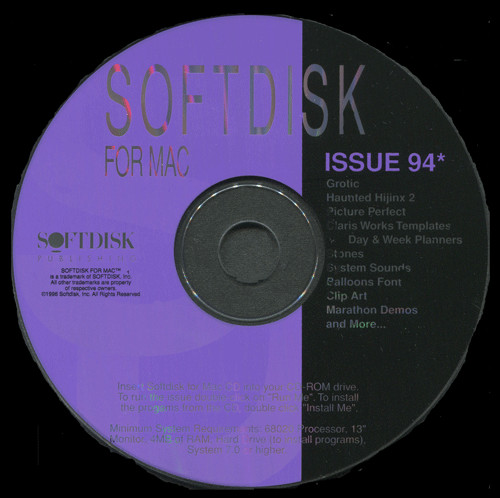 Macintosh Softdisk CD Issue 94