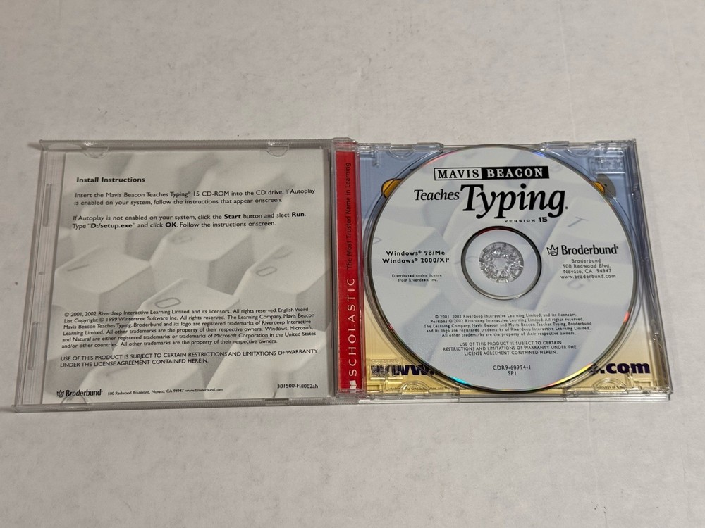 Broderbund MAVIS BEACON TEACHES TYPING Version 15