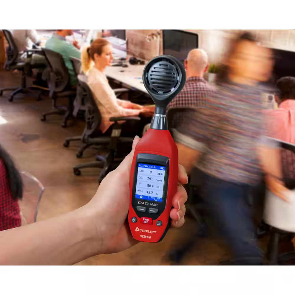 Carbon Monoxide/Carbon Dioxide IAQ Meter with Memory