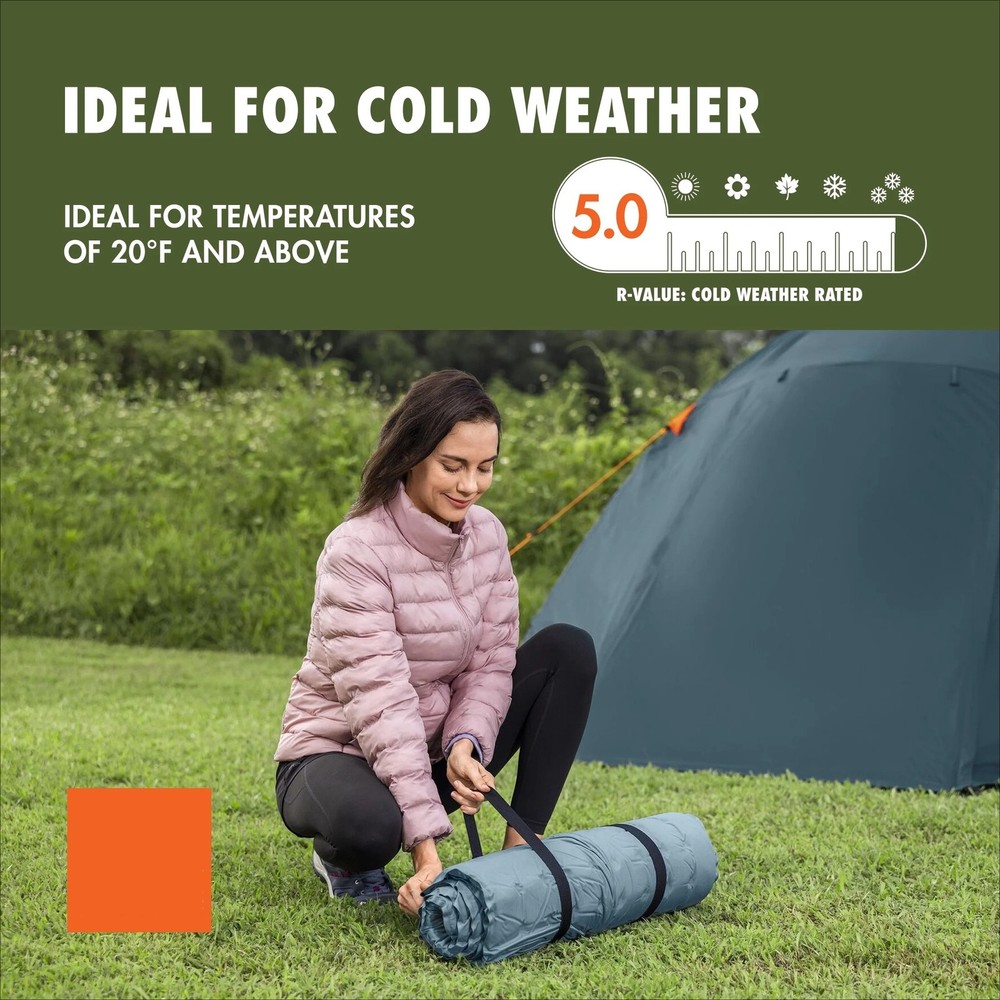 Self-Inflating Large Rectangular Sleeping Pad Suitable for outdoor camping use