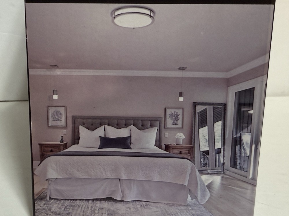 ✔️NEW LowProfile ✔️Flush Mount 14 in LED Ceiling Light✔️ 5 Adjustable Light Temp