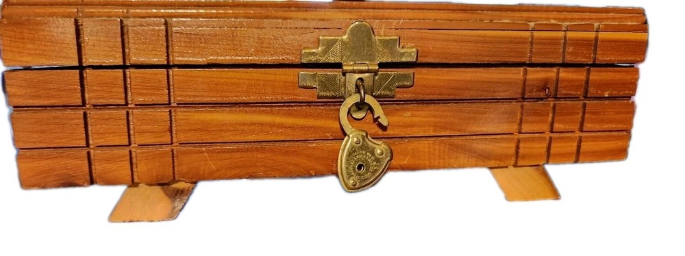 Small Cedar Chest-TREASURE BOX with Latch & Lock