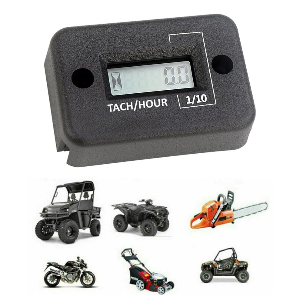 Digital Inductive Hour Meter Tachometer Accumulator Hour Meter Boat Motorcycle