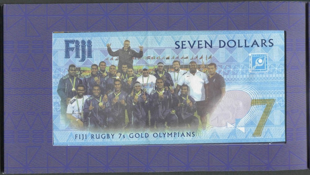 Fiji 7 Dollars 2016(2017) UNC**New (Commemorative with folder)
