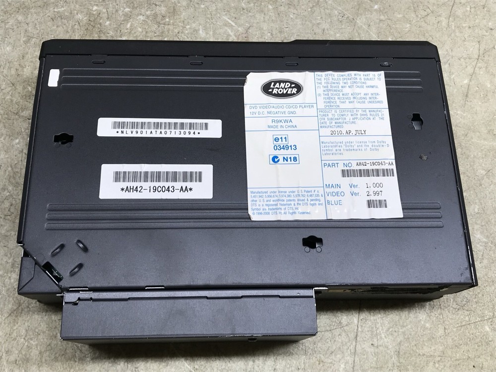 11 Range Rover HSE DVD Player Changer Unit AH42-19C043-AA