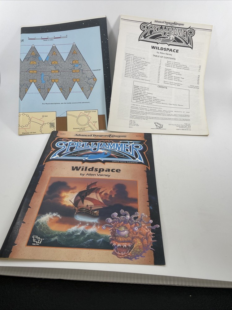 Advanced Dungeons & Dragons Spelljammer w/ Map Adventure Module AD&D