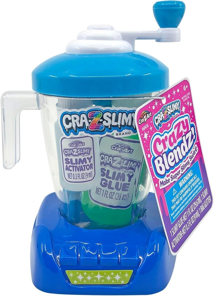 Compact Craz-Slimy Slime Mixing Station - Includes Glue and Crank Function