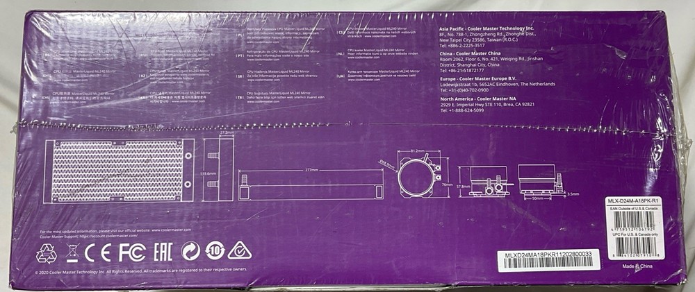 MasterLiquid ML240 Mirror 240mm ARGB Dual Pump 3rd Gen A3