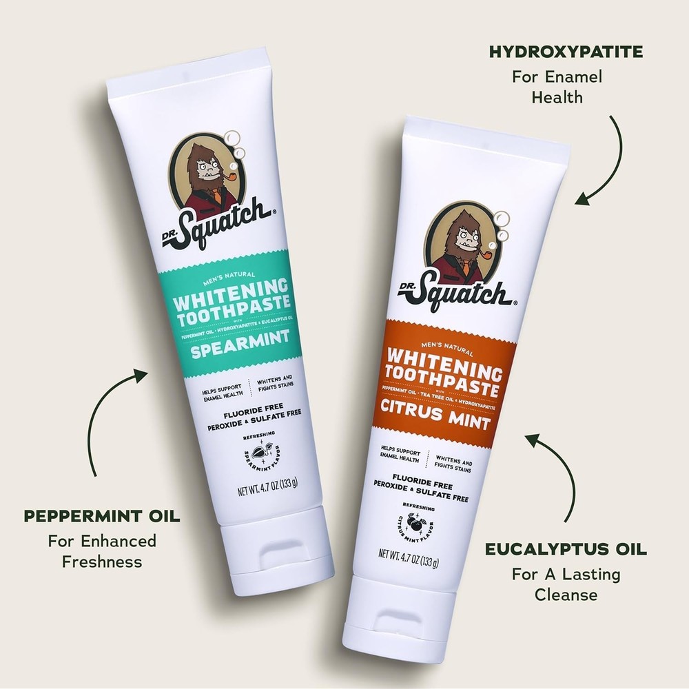 Hydroxyapatite Toothpaste Whitening - Natural, Fluoride-Free Toothpaste - Ena...