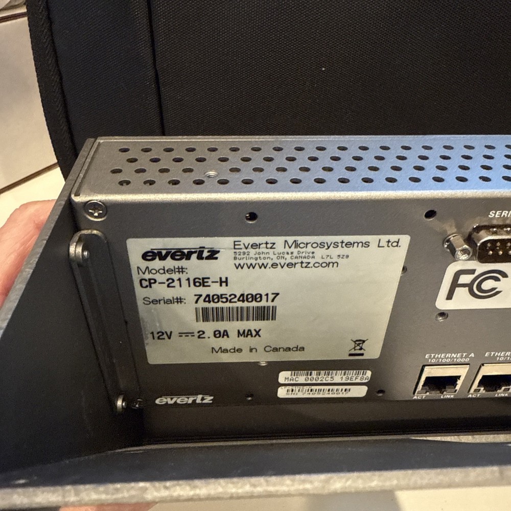 Evertz Quartz CP-2116E