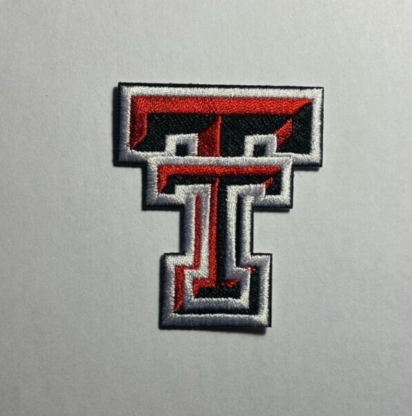 Texas Tech patch Red Raiders texas tech patch 2 3/8" tall Iron or sew on