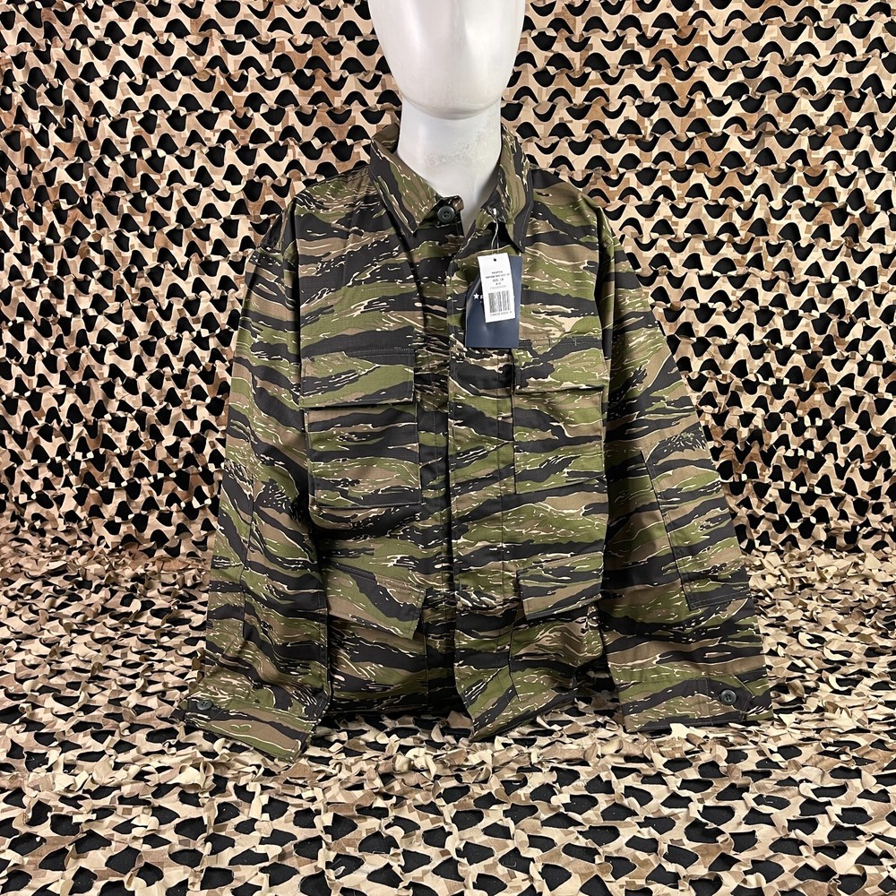NEW BDU Jacket - Vietnamese Tiger Stripe - Large Long