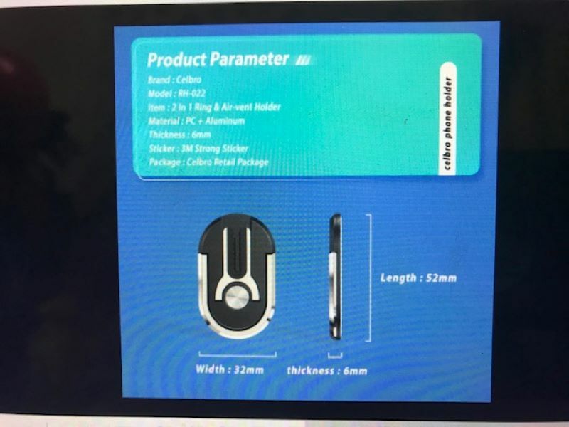 Cell Phone Ring Holder