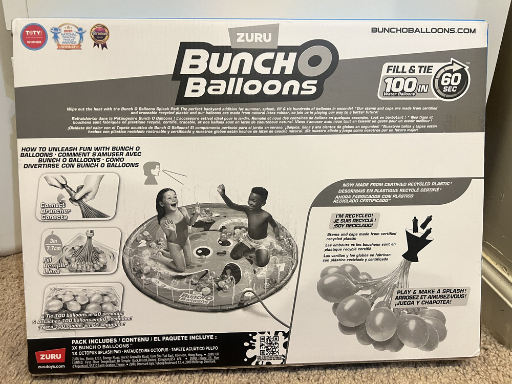 SUMMER SLIDE & POOL/ WATER BALLOONS 3 PACK