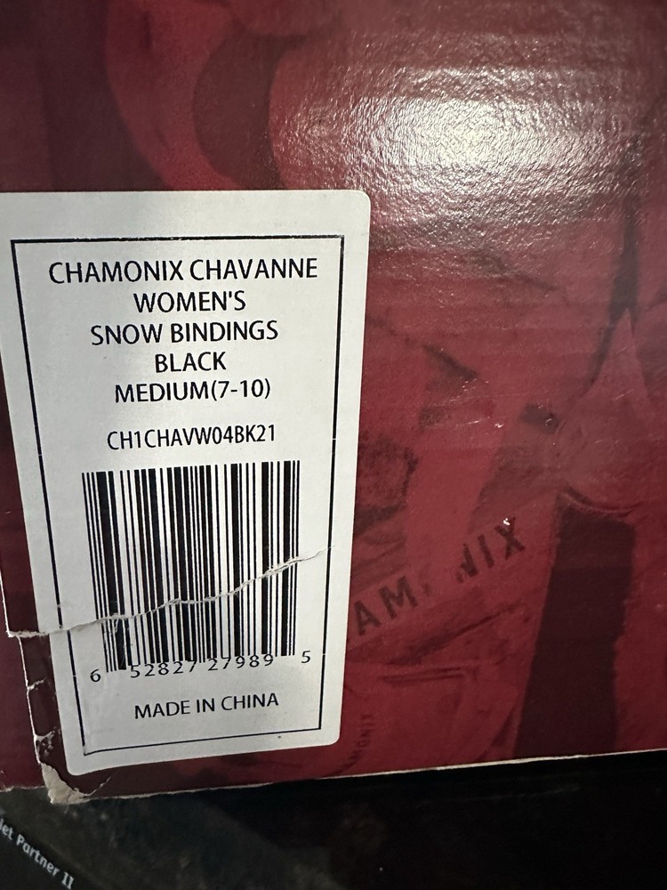 CHAMOMIX Chavanne Women’s Snowboard Boot Bindings, MEDIUM SIZE 7-10