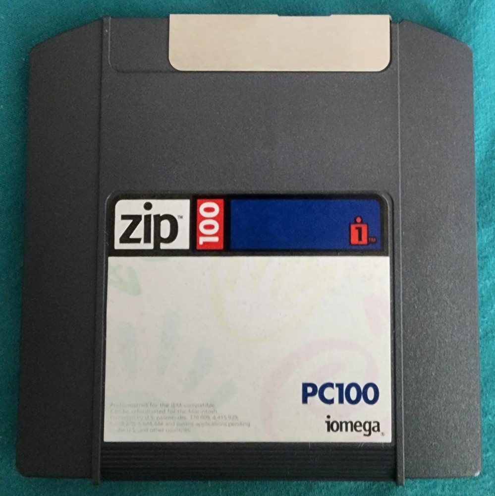 Iomega Zip 100 Disk IBM Formatted Single Disk