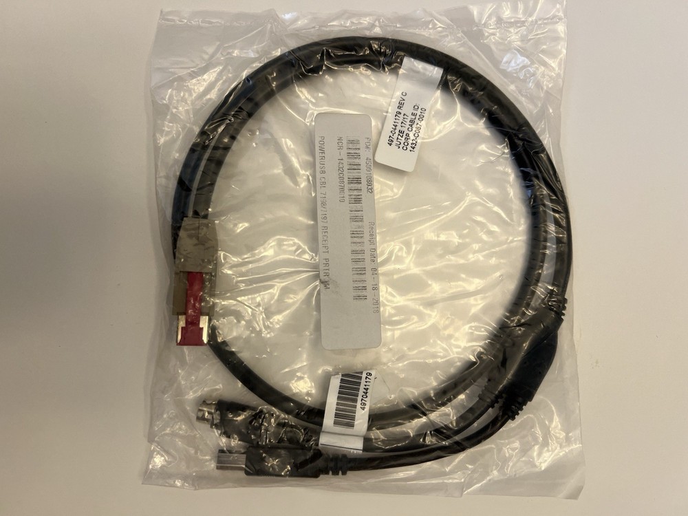 NCR USB Power and Data Cable 24V For Any USB Receipt Printer  1432-C087-0010