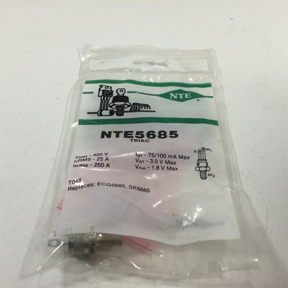 (1) NTE NTE5685 TRIAC, 25 Amp 400V