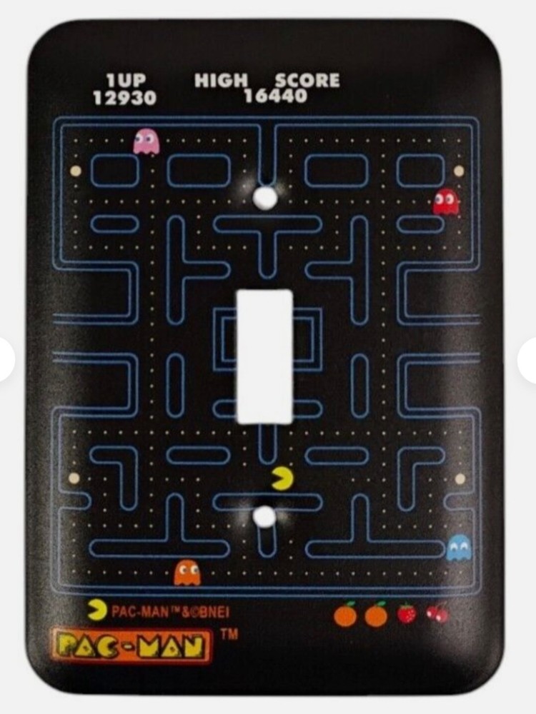 Open Road PAC-MAN Light Switch Wall Cover Plate with Screws