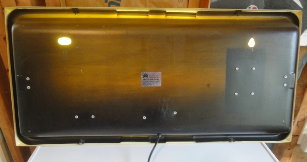 Master Lock Electric Clock Light, 70's Advertising 'Tough Under Fire' Slogan