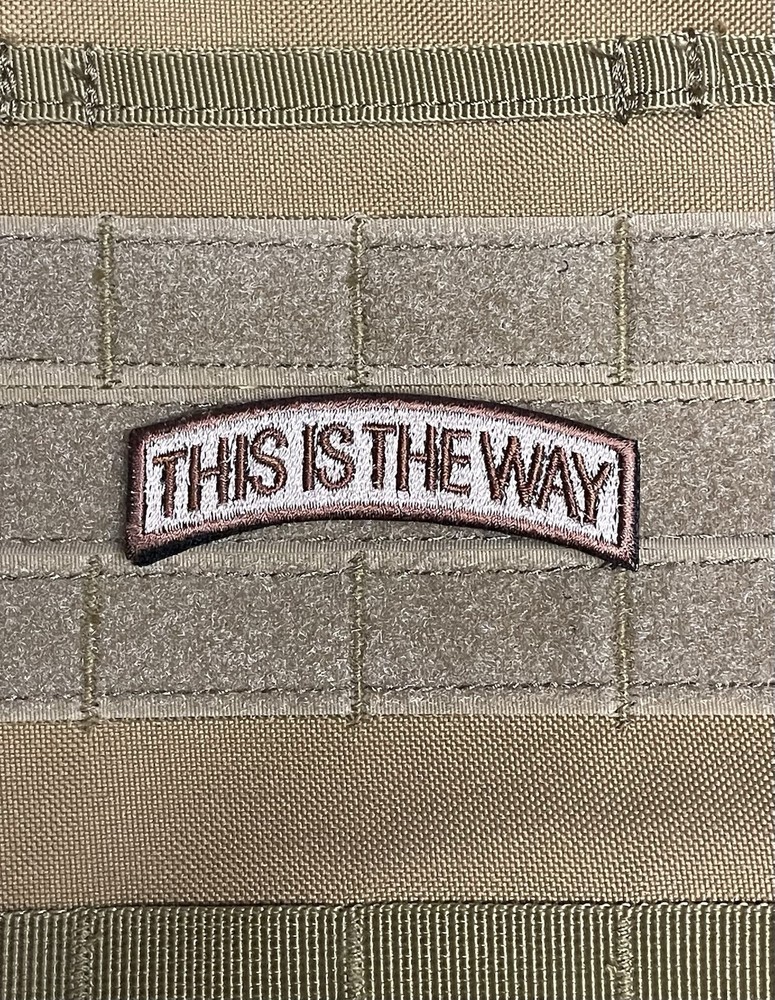 This is the Way Tab Shoulder Patch Mandalorian Bounty Hunter Tactical Morale 3"