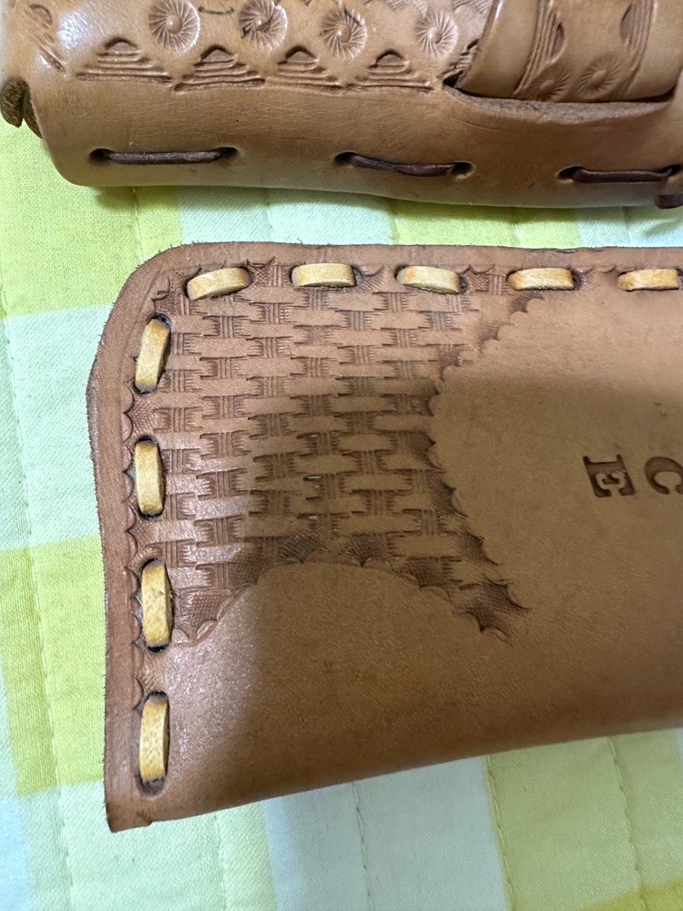 Vintage Leather Tooled Items