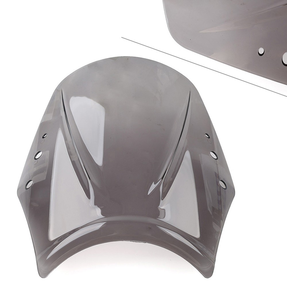 Universal Motorcycle Windscreen Windscreen Deflector Wind Shield Grey