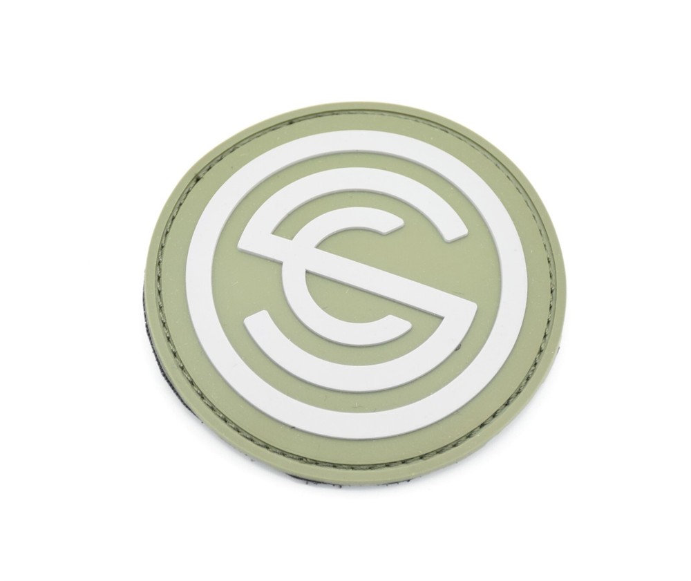 SILENCERCO LOGO PATCH HOOK/LOOP BACKING OSPREY OMEGA9K SPECWAR MAXIM9 GREEN/GRAY